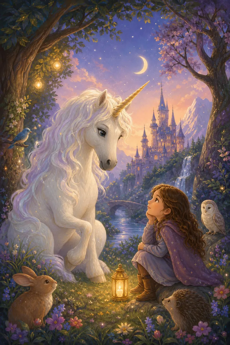 Illustration for the story "The Unicorn's Riddle"