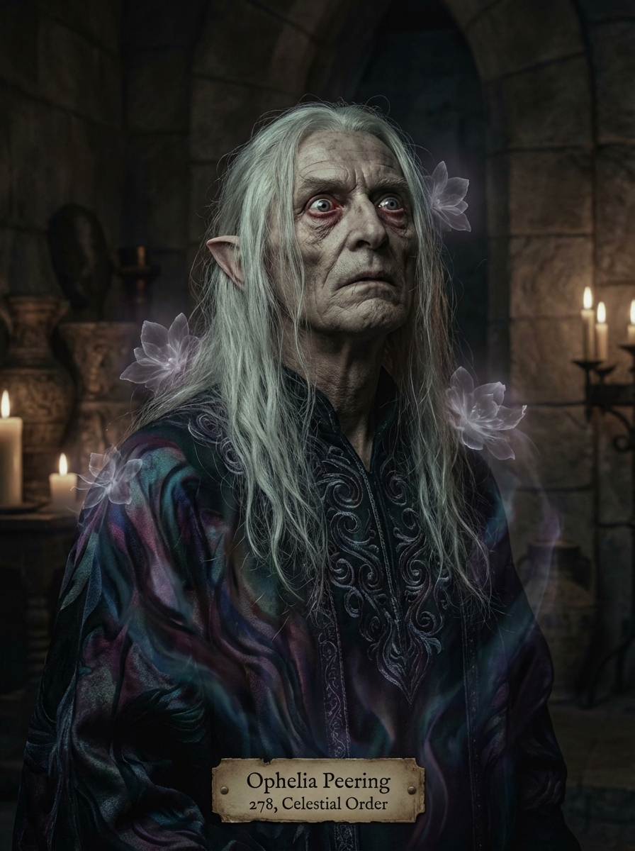 Ophelia Peering Portrait