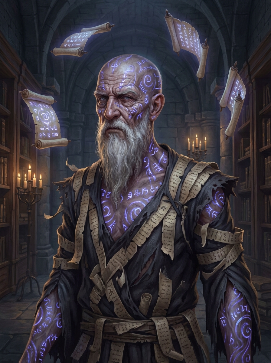 Scroll Mystical Portrait