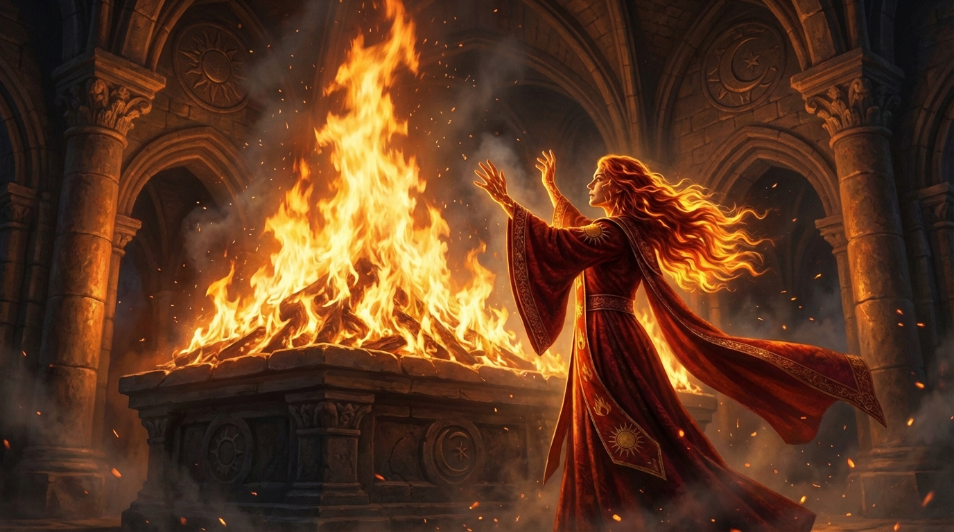 Solstice Blazing Scene