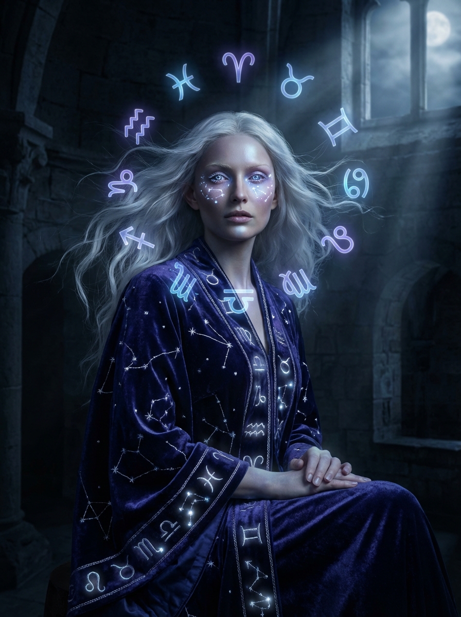 Zodiac Illuminated Portrait